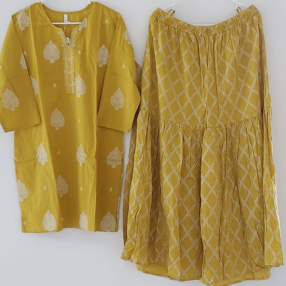 Indian kurta and plazo with dupatta - Picture 6 of 8